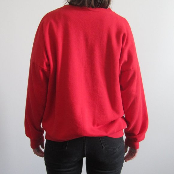 Vintage 1980s Red Jerico crewneck sweatshirt - Picture 3 of 5